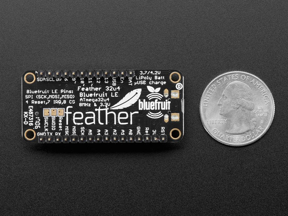 Feather 32u4 Bluefruit LE with Headers Assembled Adafruit