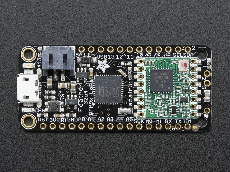 Feather 32u4 RFM96 LoRa Radio 433MHz RadioFruit Adafruit