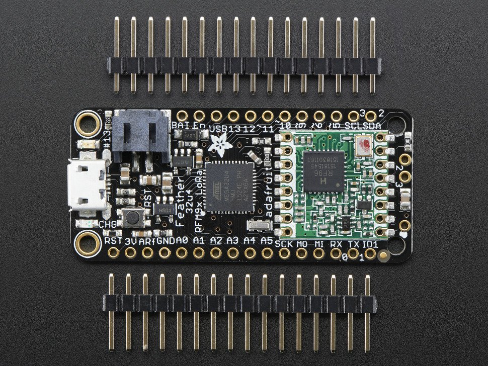 Feather 32u4 RFM96 LoRa Radio 433MHz RadioFruit Adafruit