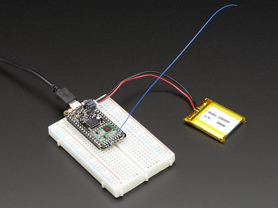 Feather 32u4 RFM96 LoRa Radio 433MHz RadioFruit Adafruit
