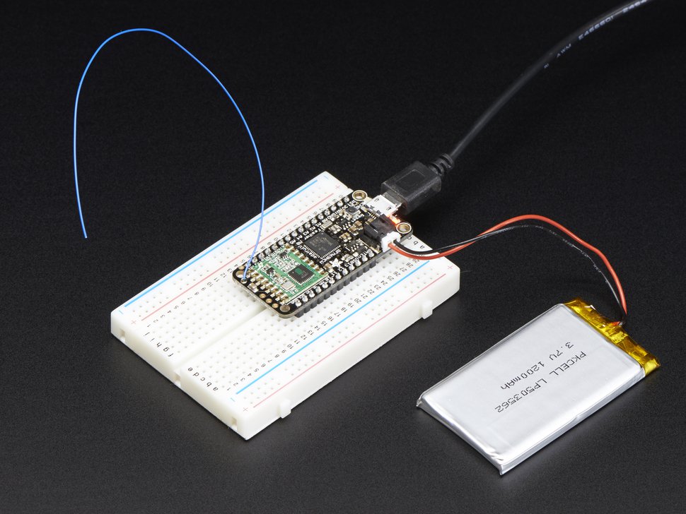 Feather M0 RFM69HCW Packet Radio 868 or 915 MHz RadioFruit Adafruit