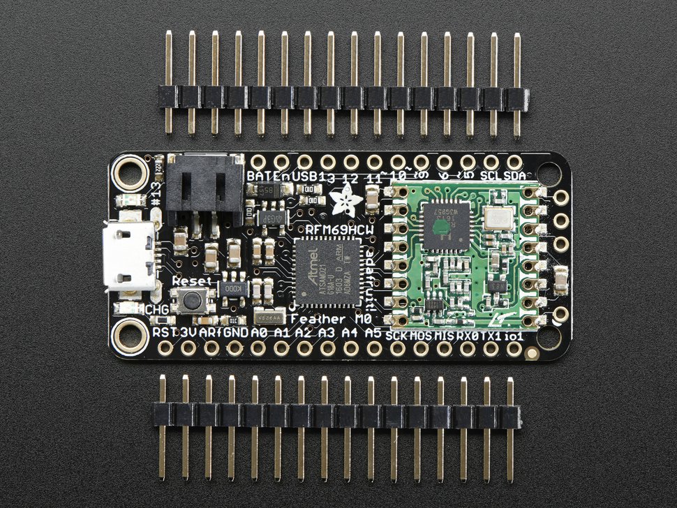 Feather M0 RFM69HCW Packet Radio 868 or 915 MHz RadioFruit Adafruit