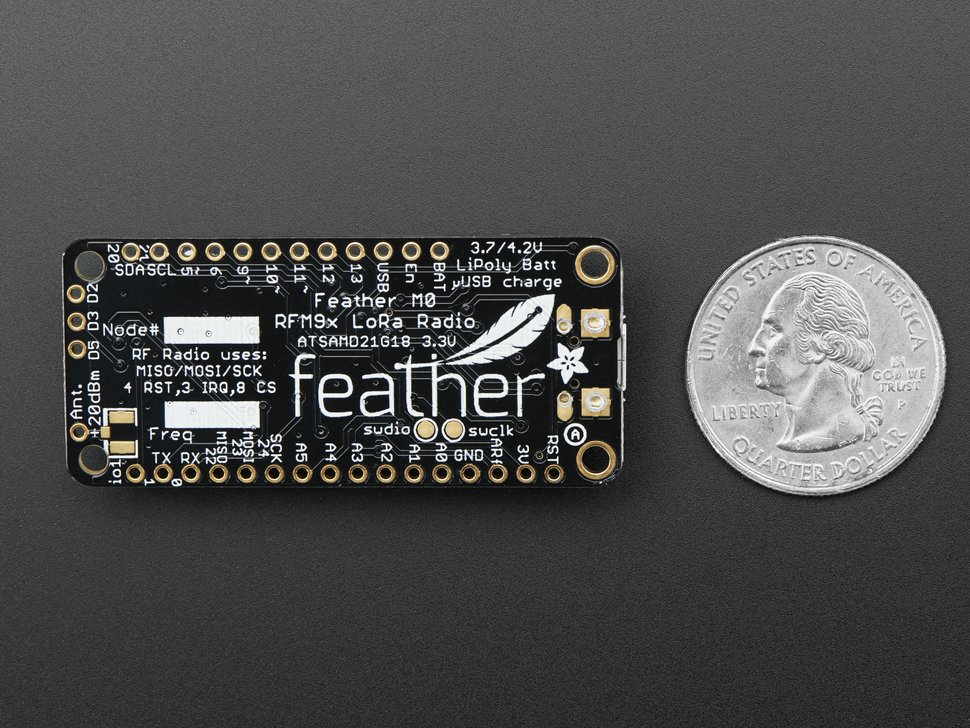Feather M0 RFM96 LoRa Radio 433MHz RadioFruit Adafruit