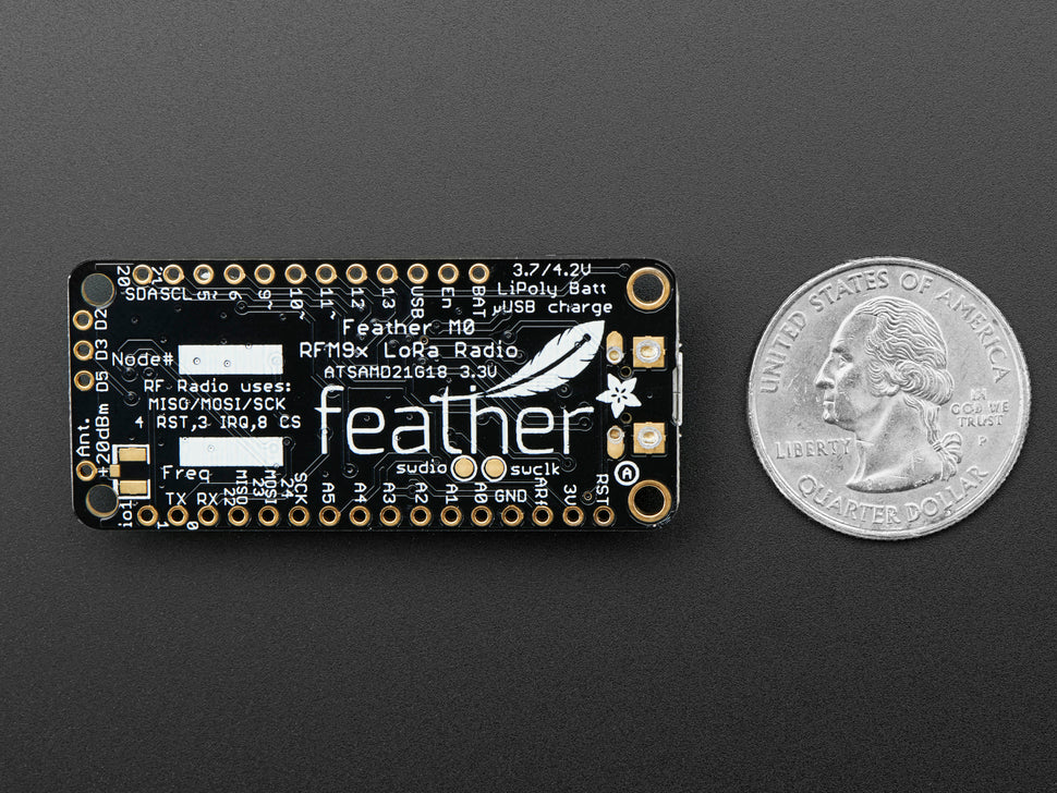 Feather M0 with RFM95 LoRa Radio 900MHz RadioFruit