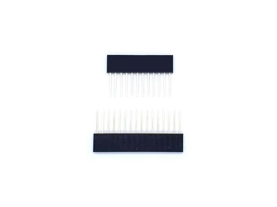 Feather Stacking Headers 12-pin and 16-pin female headers