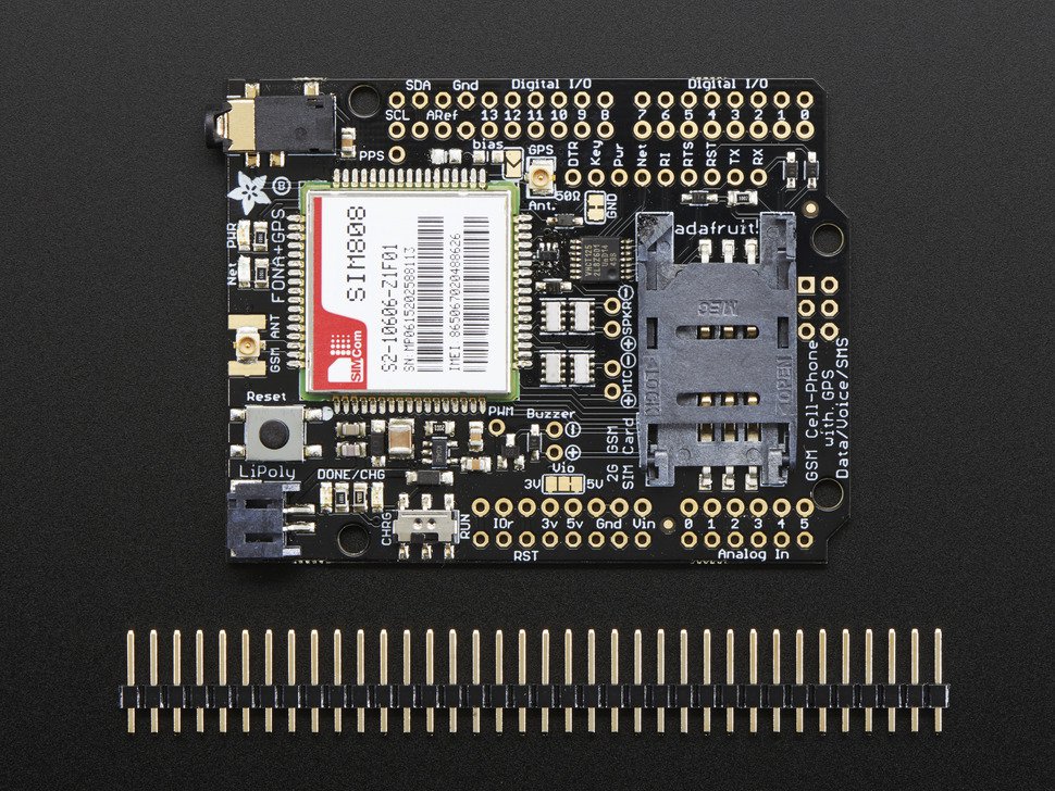 FONA 808 Shield Mini Cellular GSM GPS for Arduino Adafruit