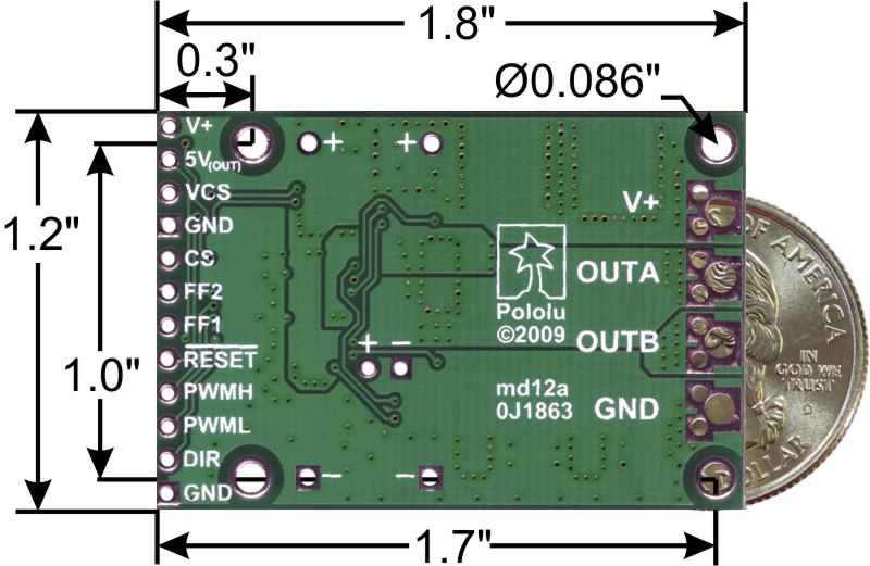 High-Power Motor Driver 24v23 CS Pololu