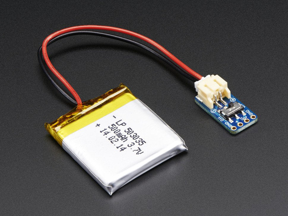 JST-PH Switched 2-Pin SMT Right Angle Breakout Board