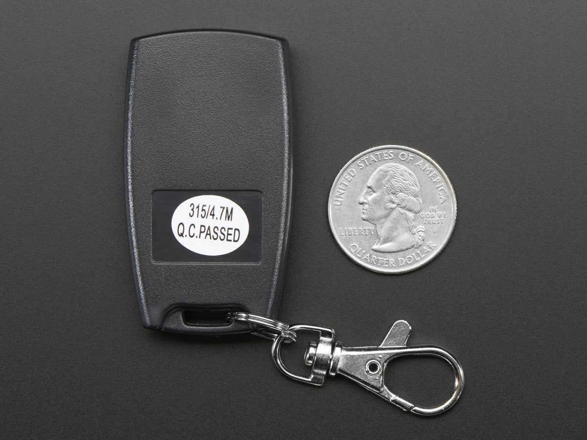 Keyfob 4-Button RF Remote Control - 315MHz