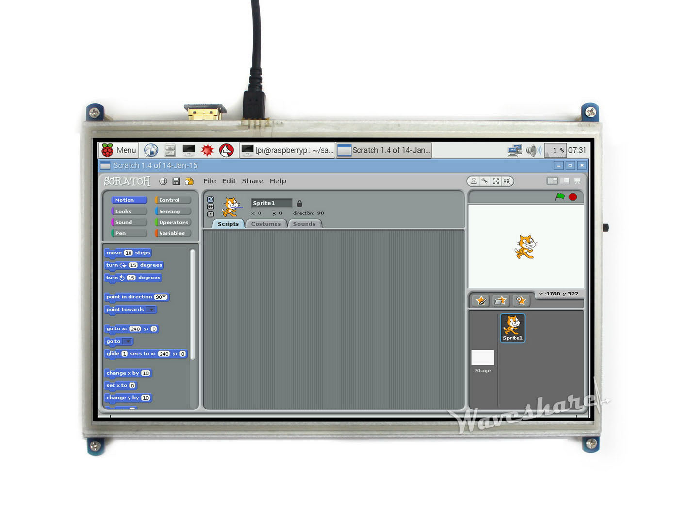 LCD HDMI 10.1inch 1024×600 Raspberry Pi