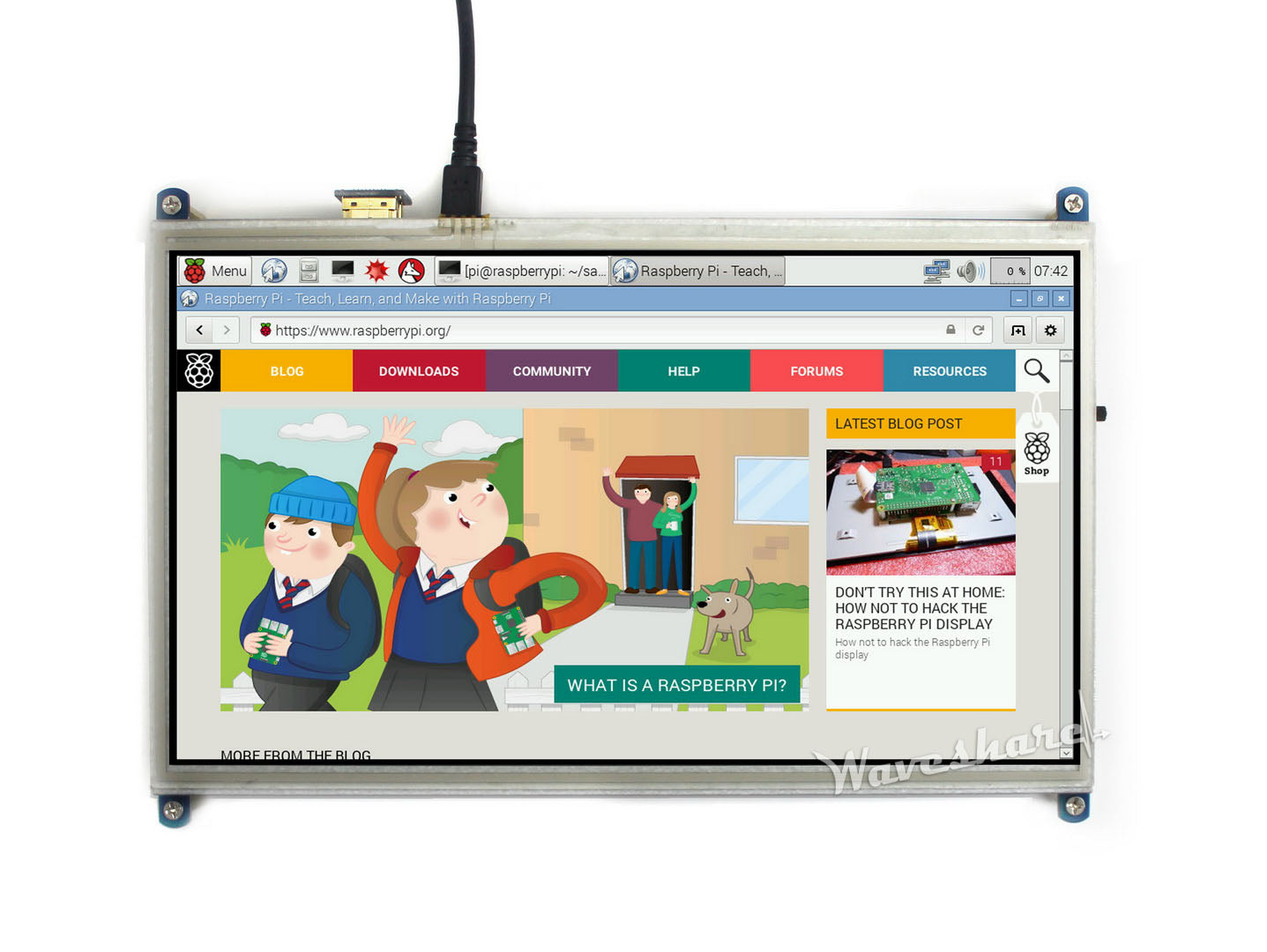 LCD HDMI 10.1inch 1024×600 Raspberry Pi