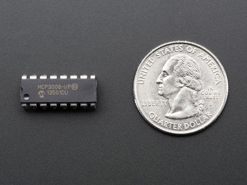MCP3008 8 Channel 10 Bit ADC With SPI Interface