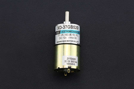 Metal DC Geared Motor 12V 50RPM 50kg-cm