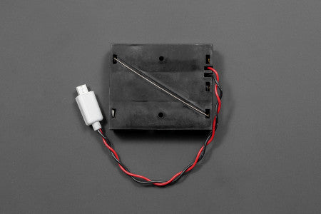MicroUSB Battery Holder 3xAA