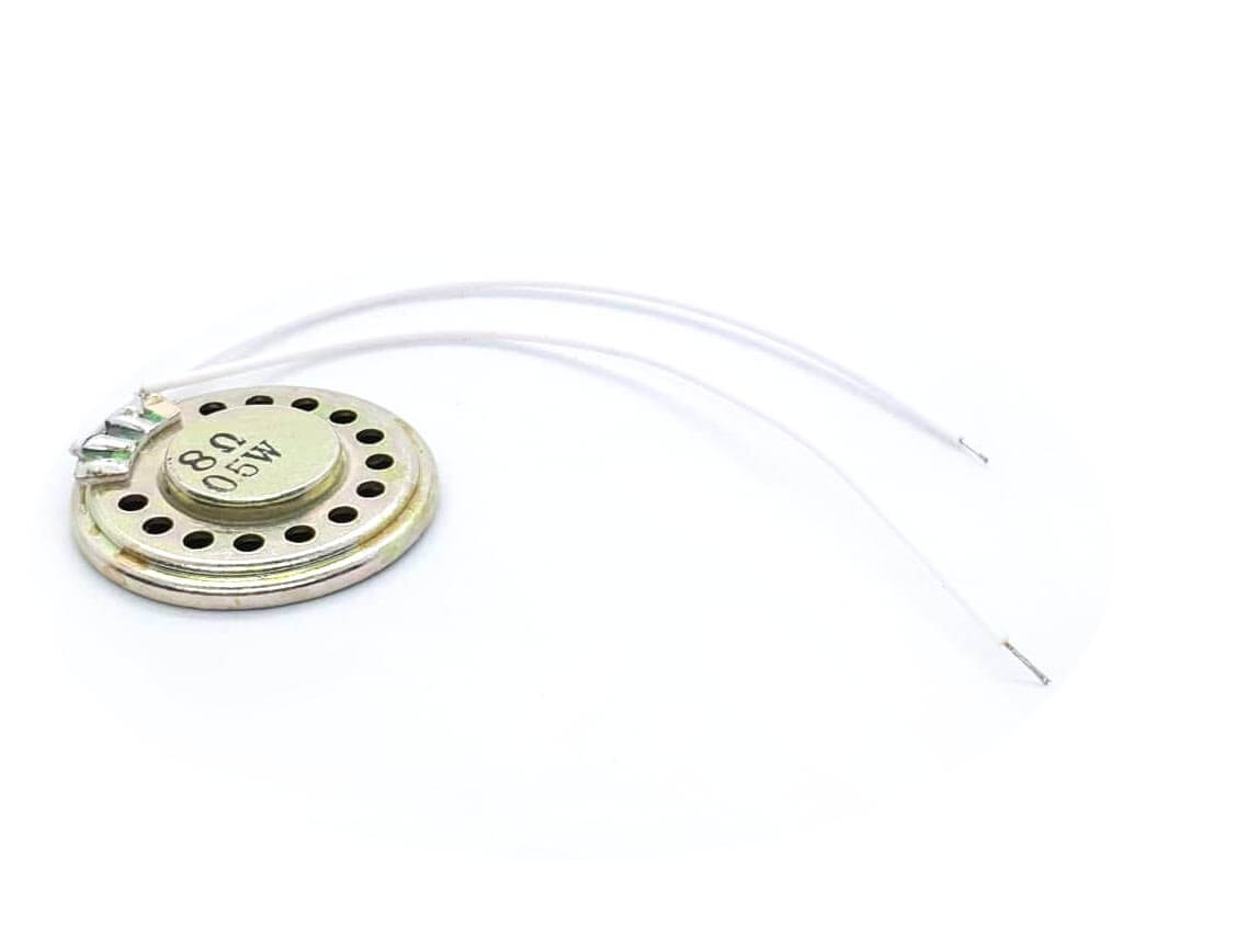 Mini Metal Speaker w/ Wires 8 ohm 0.5W