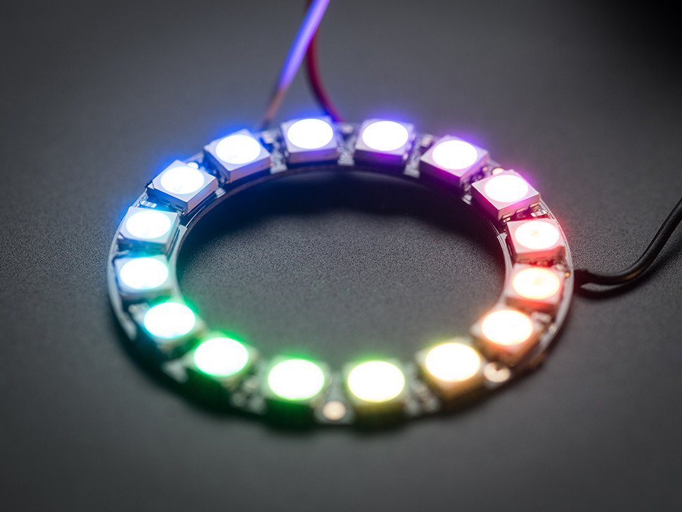 NeoPixel Ring 16 x 5050 RGB LED with Integrated Drivers