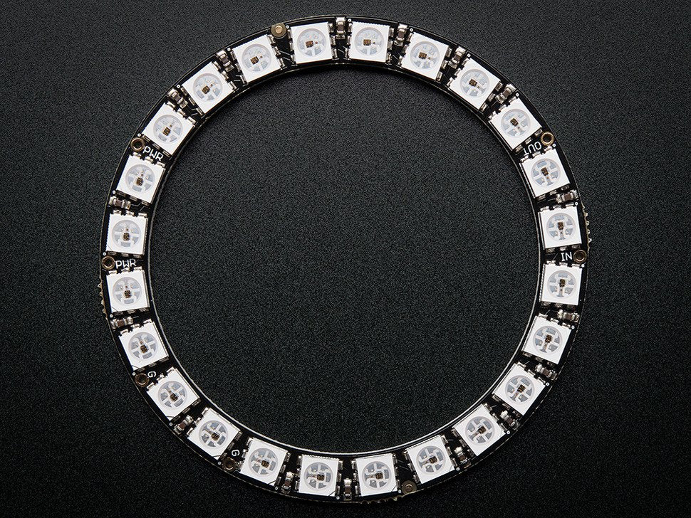 NeoPixel Ring 24x5050 RGB LED with Integrated Drivers