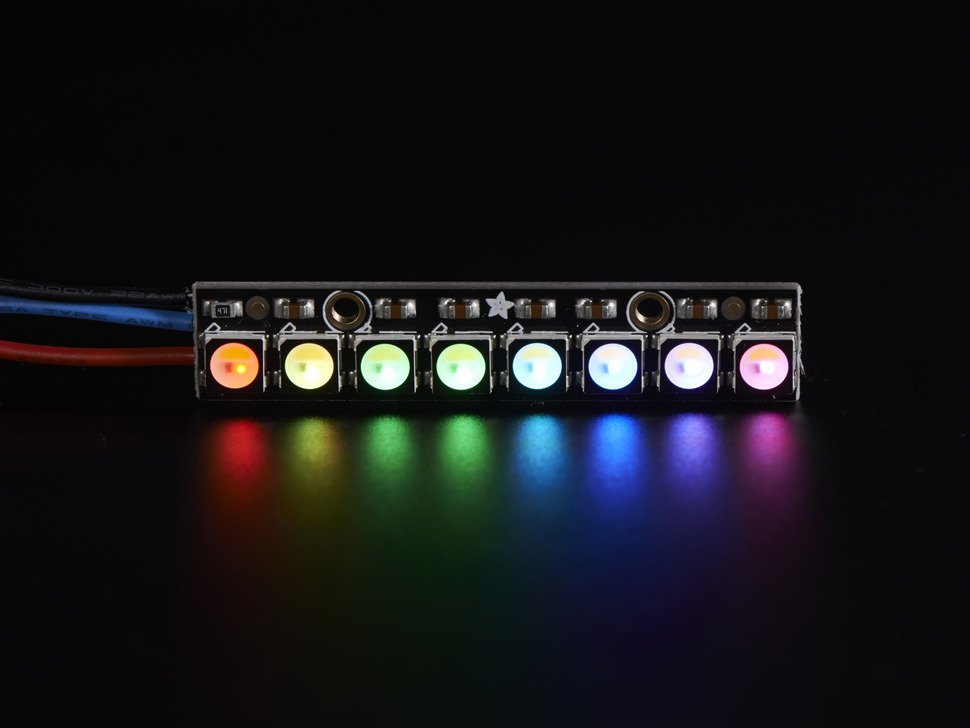 NeoPixel Stick - 8 x 5050 RGBW LEDs - Natural White - ~4500K