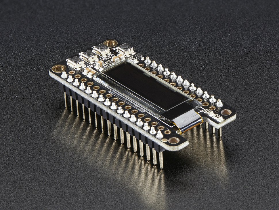 OLED FeatherWing 128x32 OLED Add-on For All Feather Boards