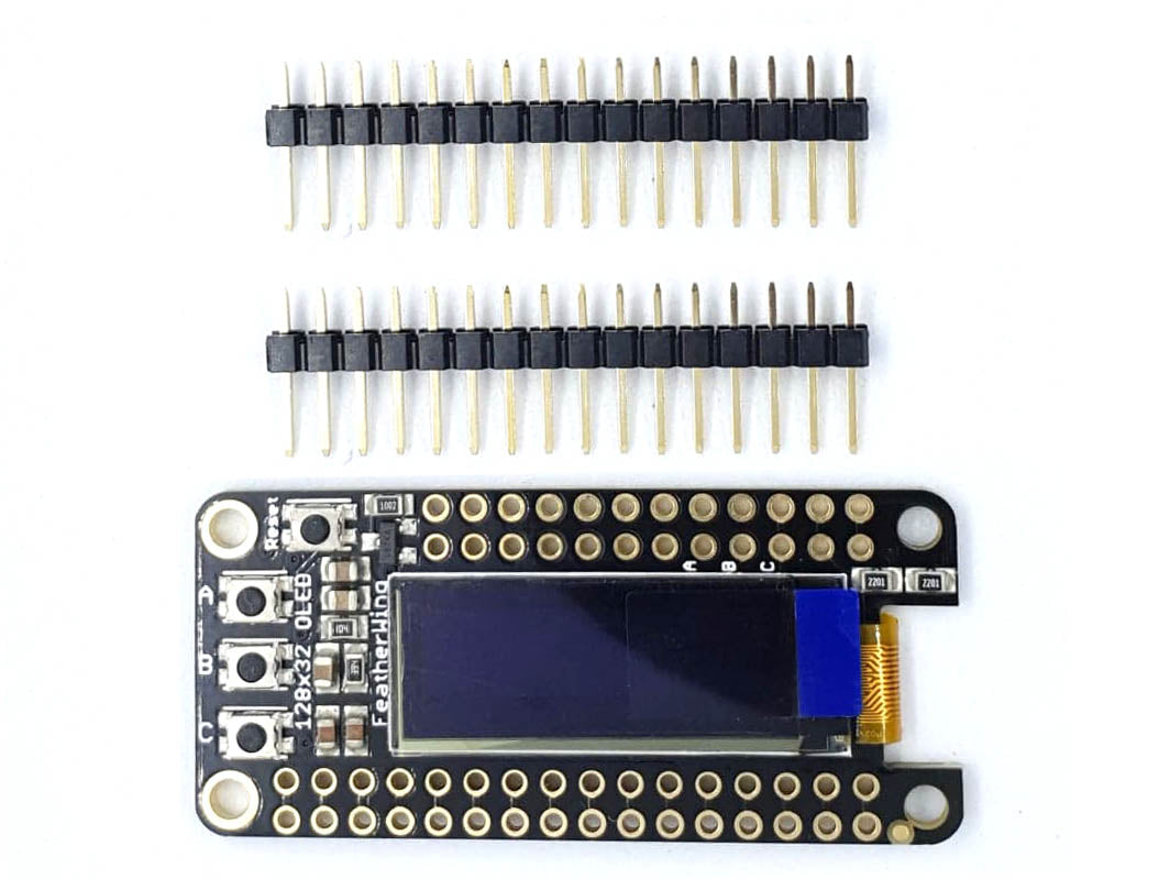 OLED FeatherWing 128x32 OLED Add-on For All Feather Boards