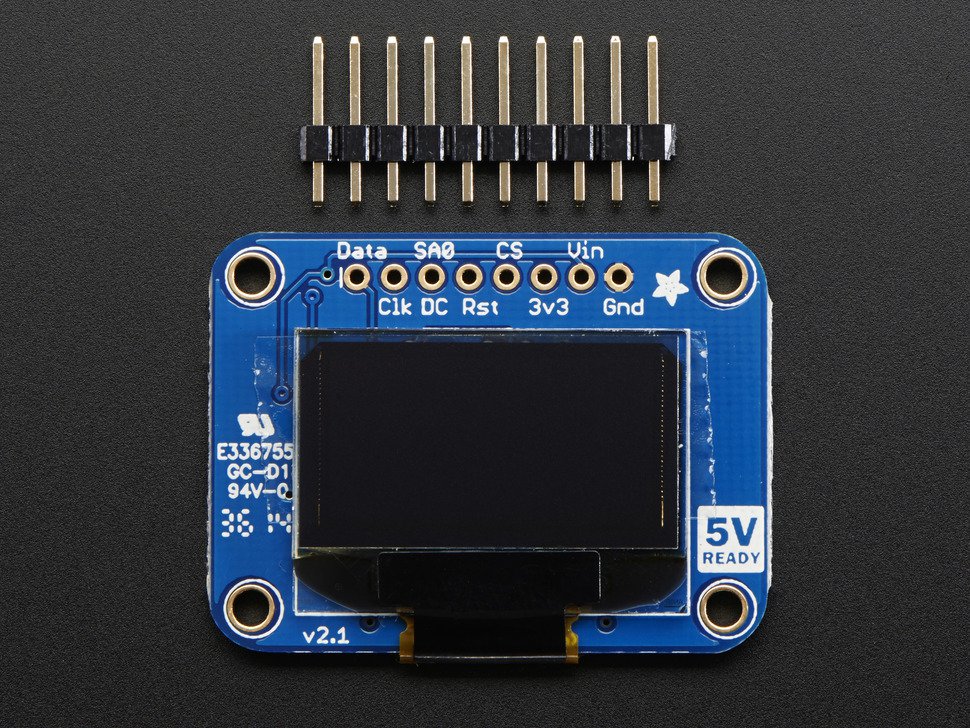 OLED Monochrome 0.96" 128x64 graphic display