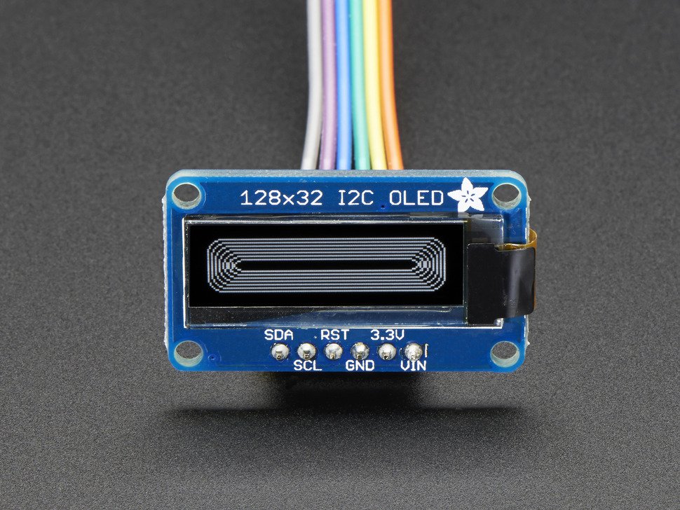 OLED Monochrome 128x32 I2C graphic display
