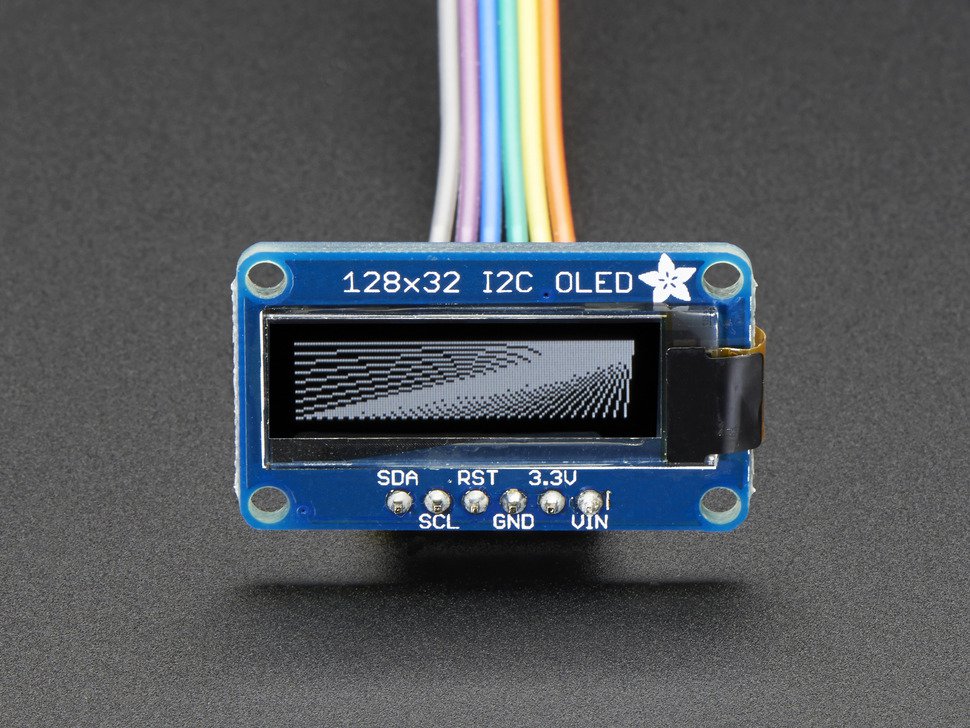 OLED Monochrome 128x32 I2C graphic display
