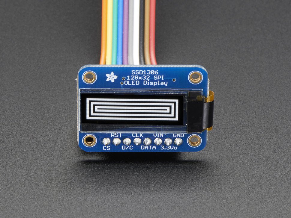 OLED Monochrome 128x32 SPI graphic display