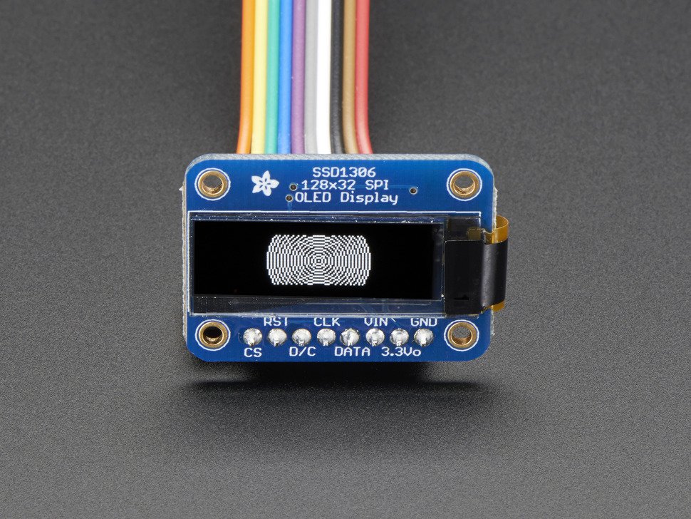 OLED Monochrome 128x32 SPI graphic display