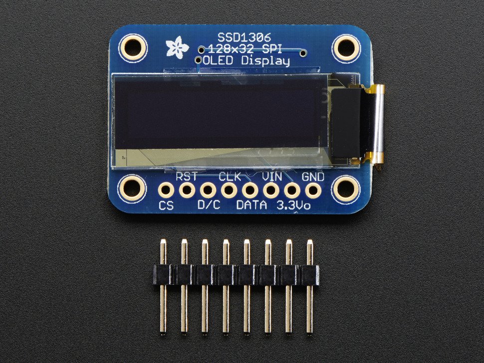 OLED Monochrome 128x32 SPI graphic display