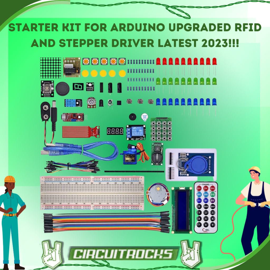 Starter Kit for Arduino Upgraded RFID and Stepper Driver
