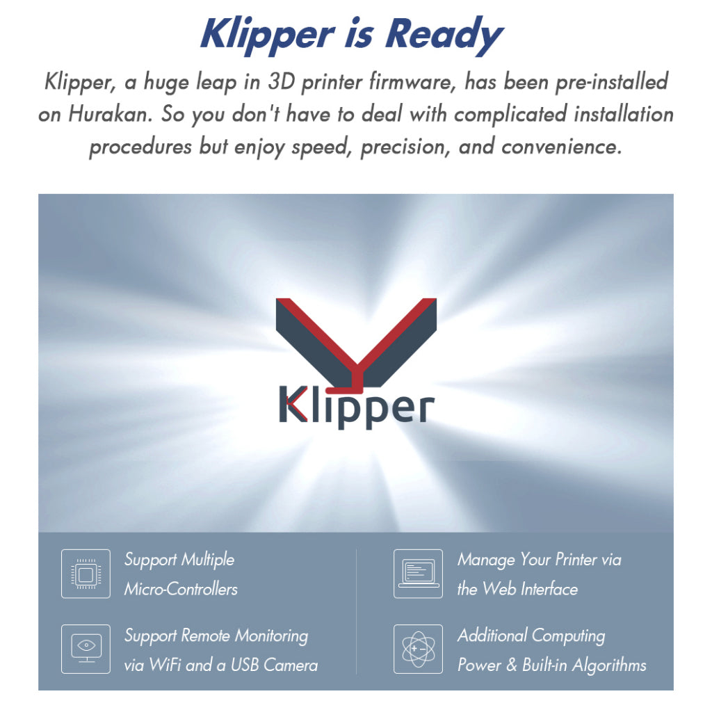 BIQU Hurakan DIY 3D Printer Klipper Ready