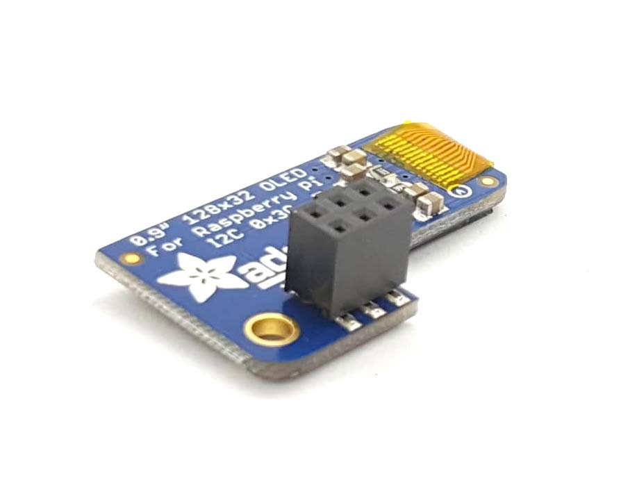 PiOLED 128x32 Monochrome OLED Add-on for Raspberry Pi Adafruit