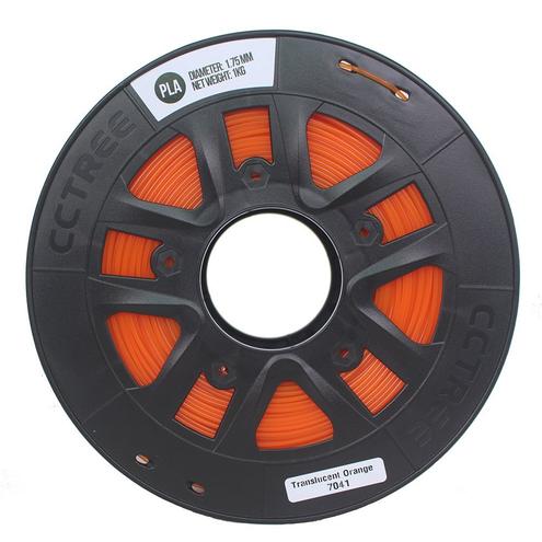 CCTREE PLA 3D Printing Filament 1.75mm TRANSPARENT ORANGE