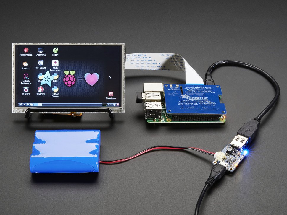 PowerBoost 1000 Charger Rechargeable 5V Lipo USB Boost 1A 1000C