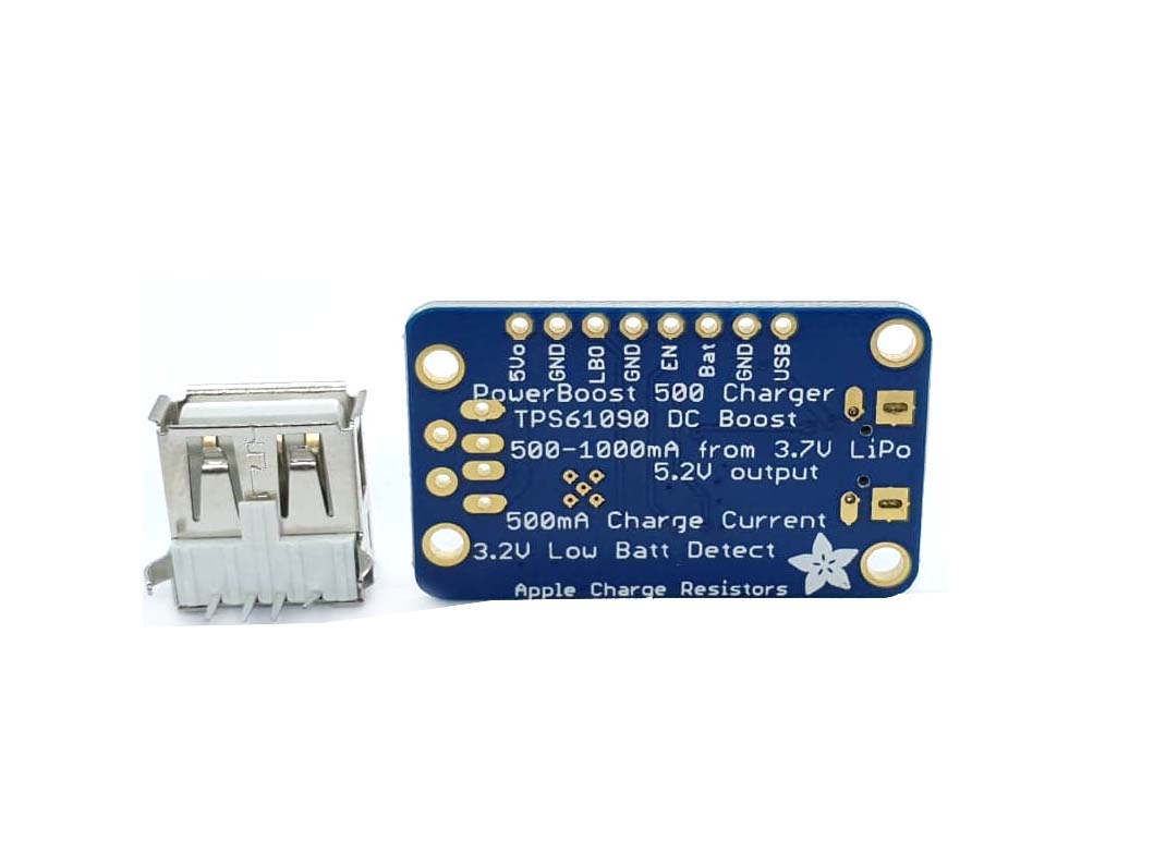 PowerBoost 500 Charger - Rechargeable 5V Lipo USB Boost @ 500mA+