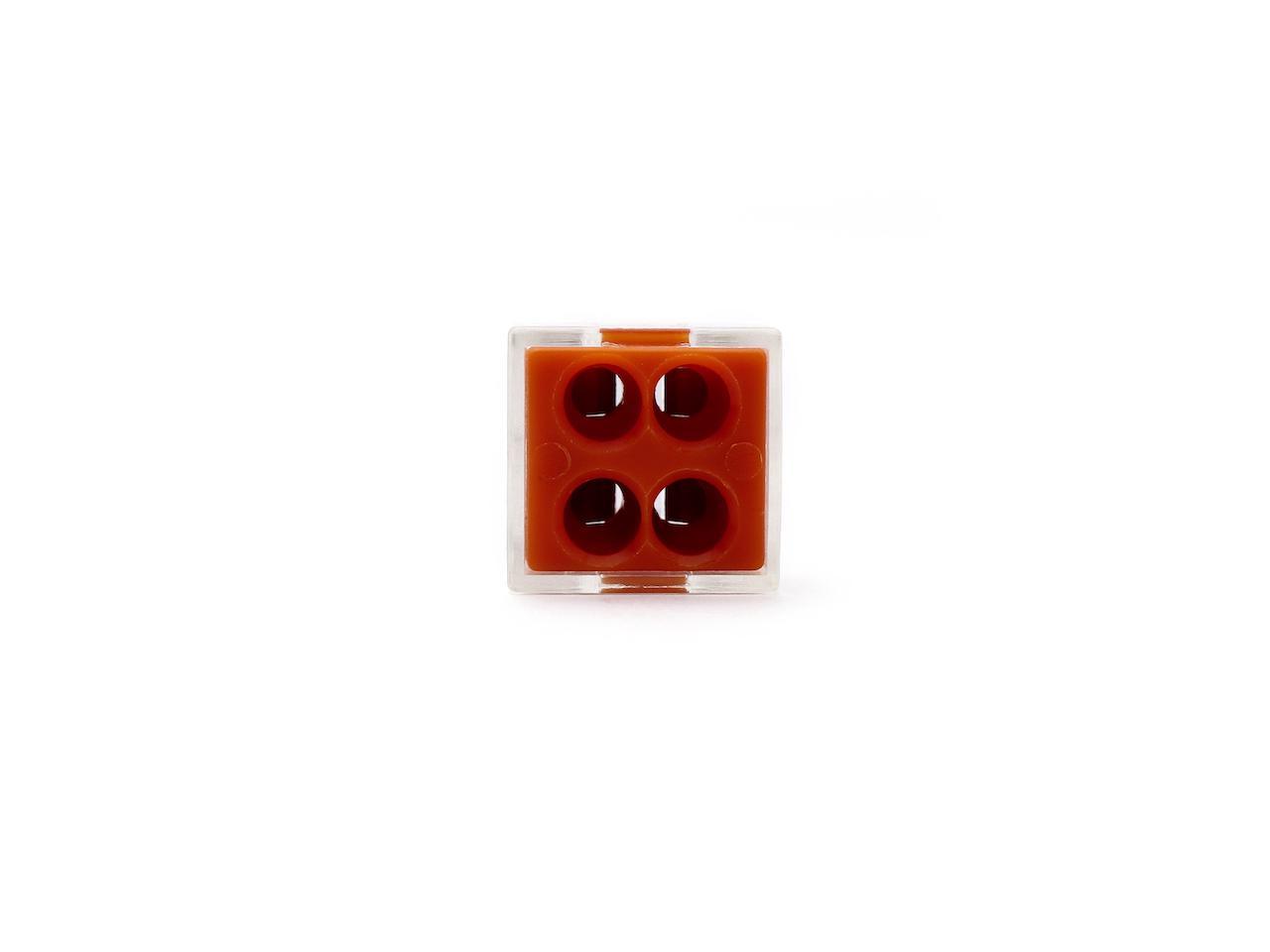 Push Wire Connector 4-Conductor 2PCS