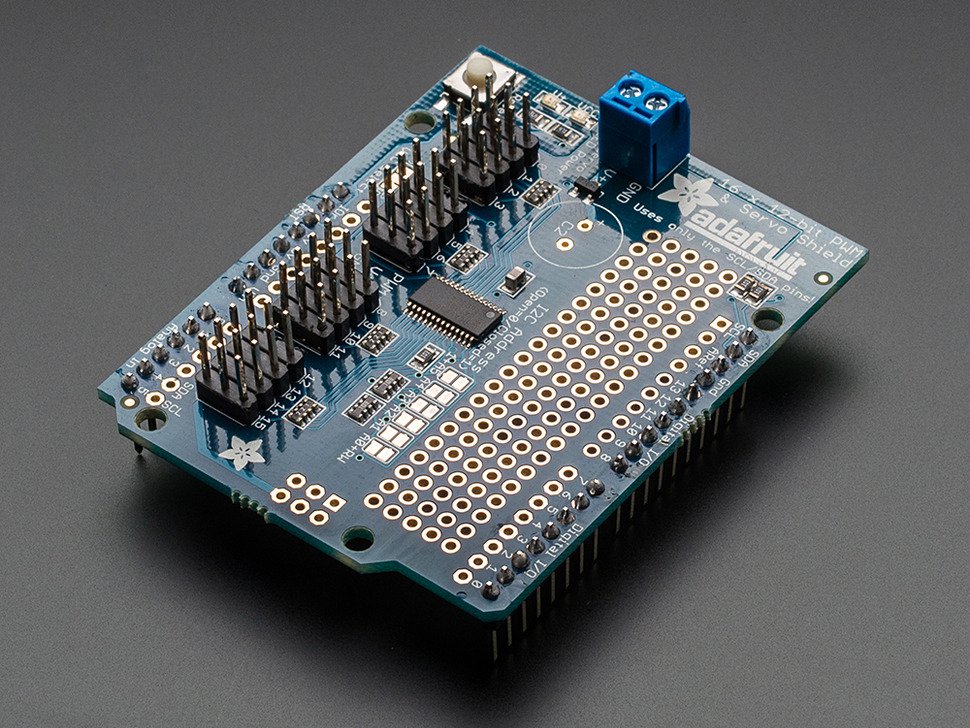 PWM Servo 16-Channel 12-bit Shield I2C interface Adafruit