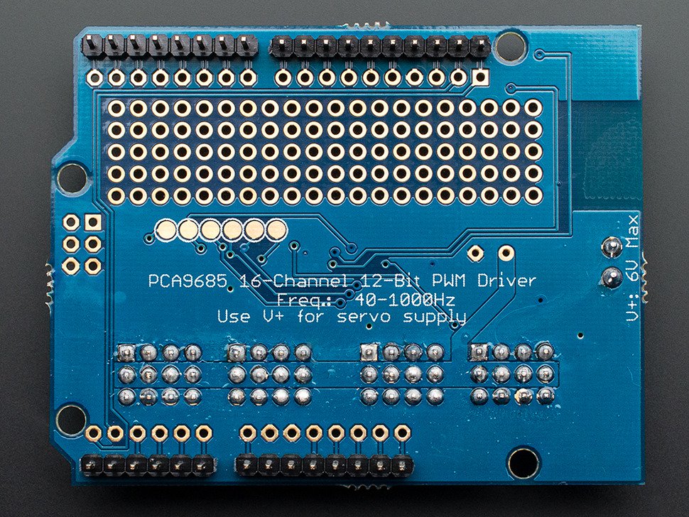 PWM Servo 16-Channel 12-bit Shield I2C interface Adafruit