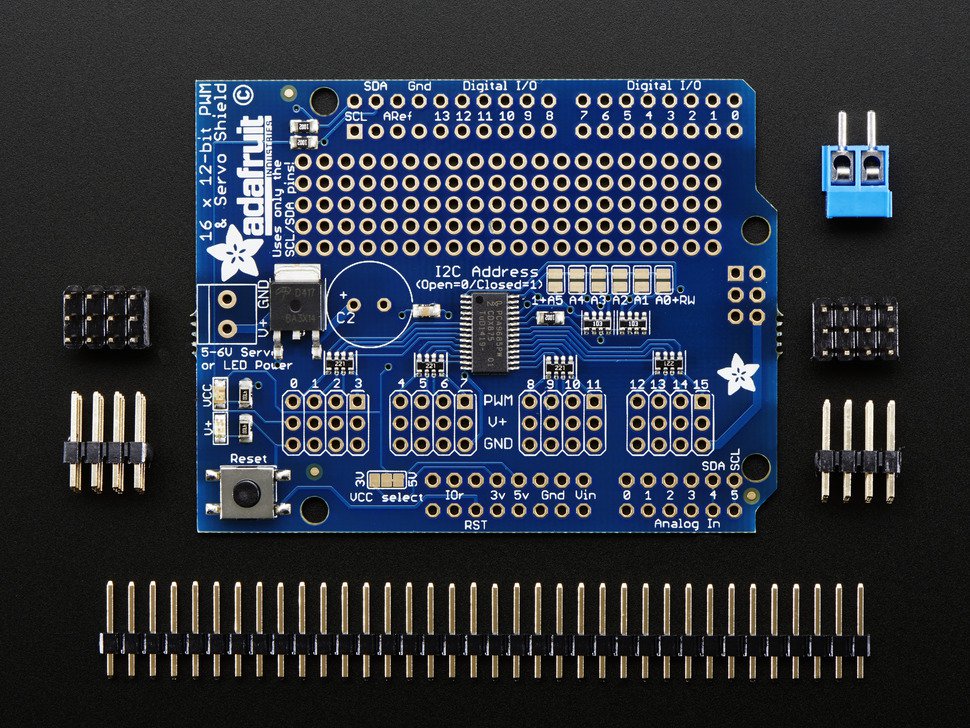 PWM Servo 16-Channel 12-bit Shield I2C interface Adafruit