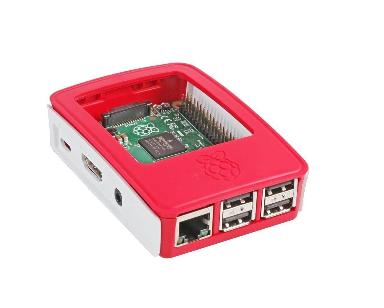 Raspberry Pi 3 B+ Case Red and White