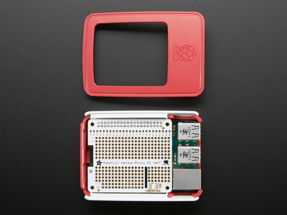 Raspberry Pi 3 B+ Case Red and White