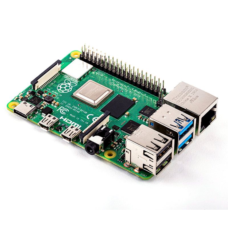 Raspberry Pi 4 4GB Kit Aluminum Case + Heatsink + Cable + SD Card