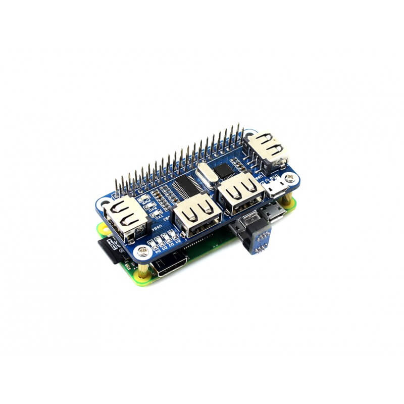 Raspberry Pi Zero WH Package D with USB HUB HAT
