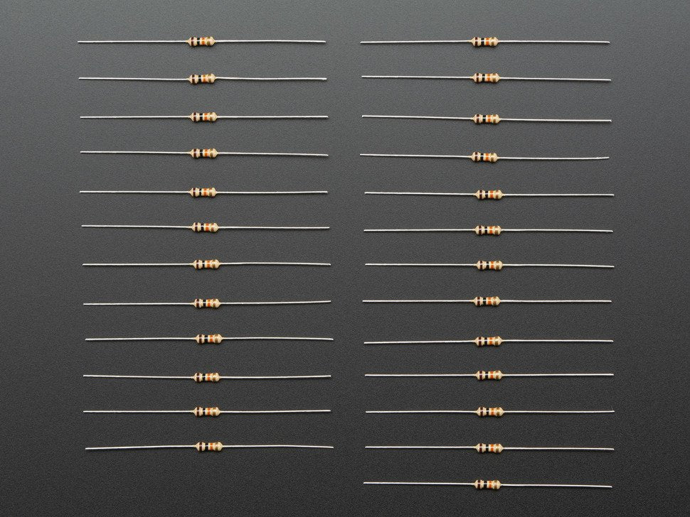 Resistor Through-Hole 10K ohm 5% 1/4W Pack of 10