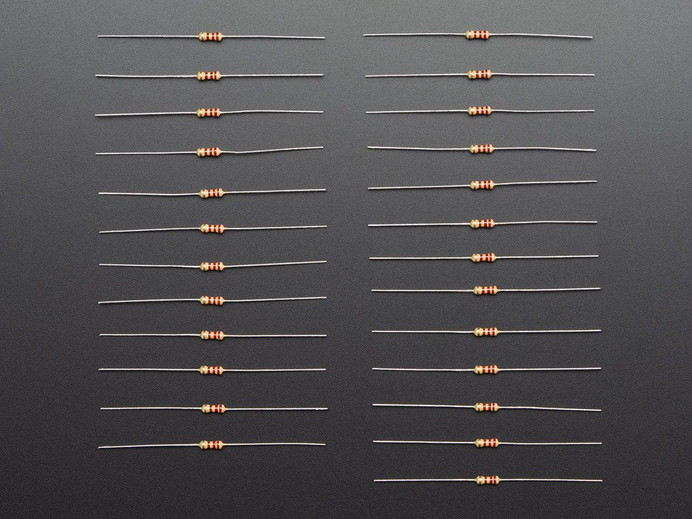 Resistor Through-Hole 2.2K ohm 5% 1/4W - Pack of 10