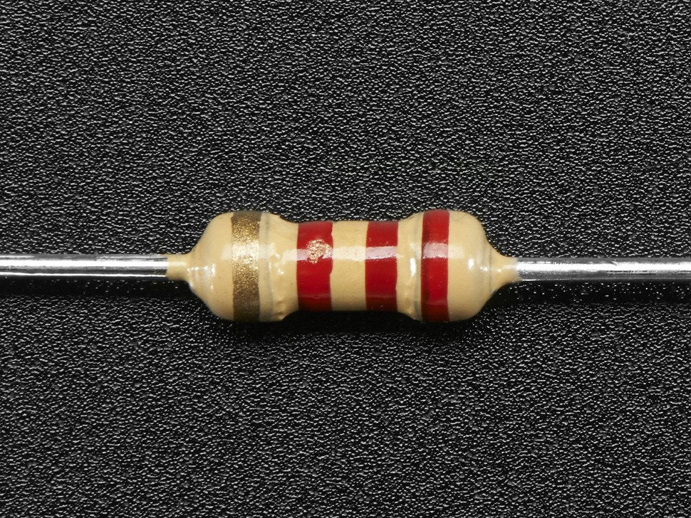 Resistor Through-Hole 2.2K ohm 5% 1/4W - Pack of 10