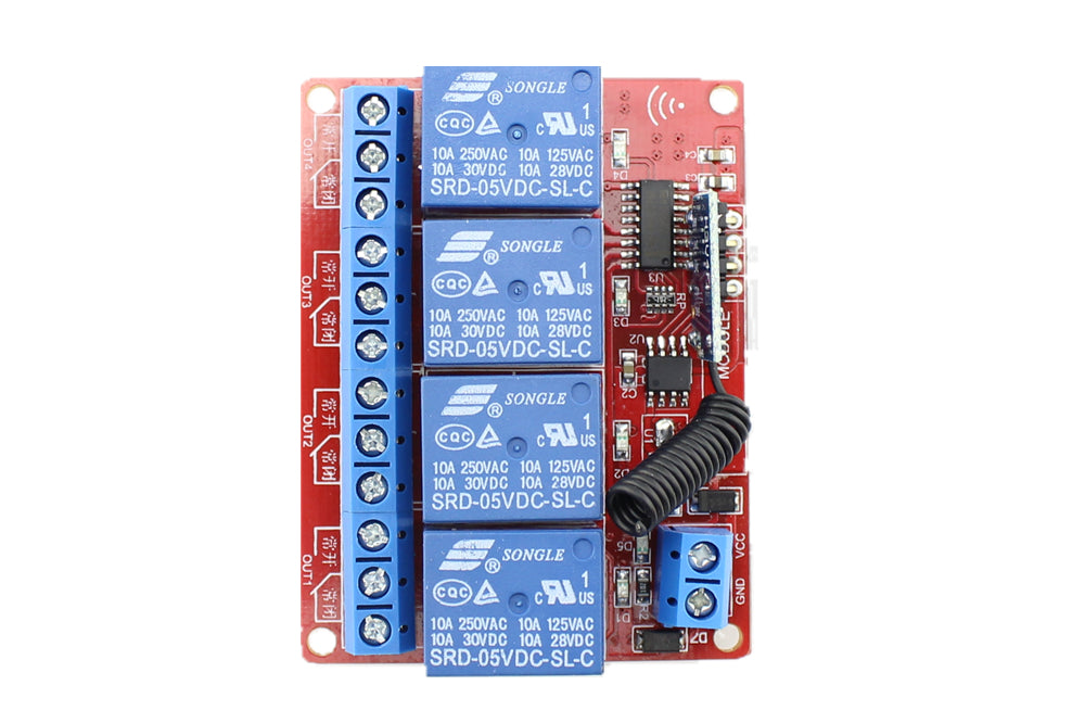 RF Remote Control Module 4 Channels DC 5V
