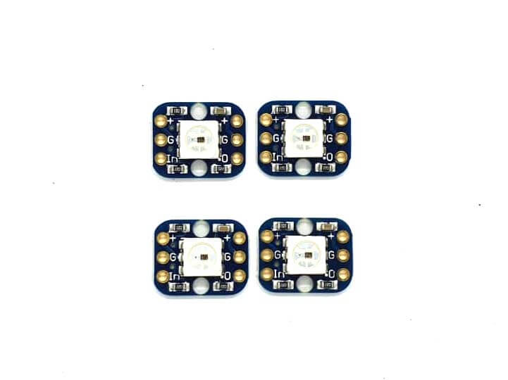 RGB Smart NeoPixel Breadboard-friendly Pack of 4