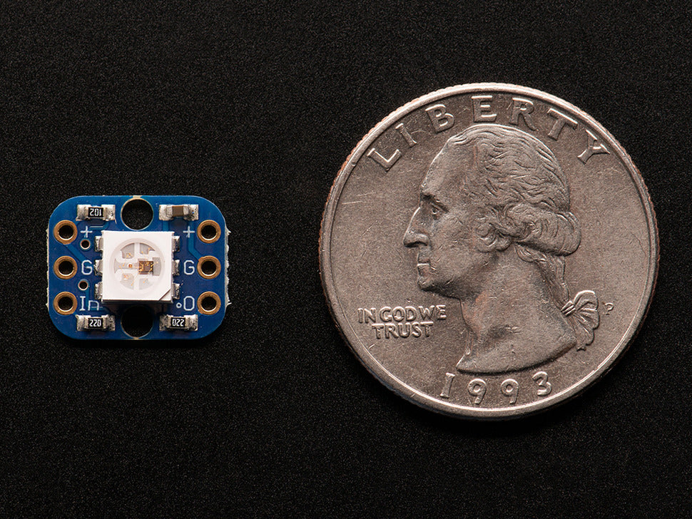 RGB Smart NeoPixel Breadboard-friendly Pack of 4